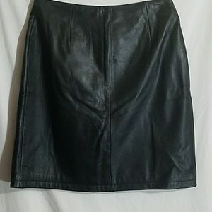 Vintage Leather Skirt
